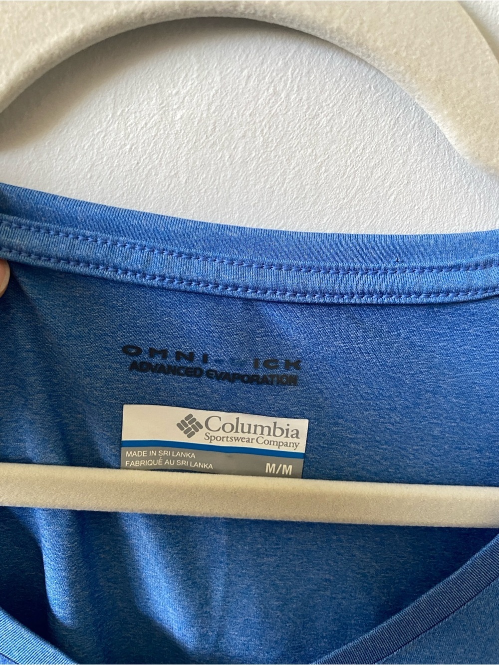 COLUMBIA Blue Short Sleeve Activewear t-shirt M - Picture 2 of 8